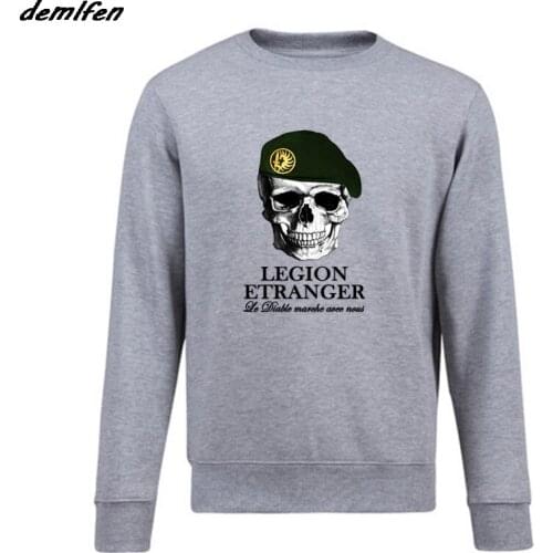 New Fashion Funny Hoodie French Legion Etranger Military Forces Sweatshirt New Men Fleece Pullover Hoodies Cool Coat Tops