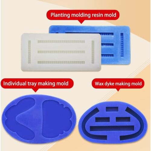 1pc Good Quality dental silicone rubber individual tray wax rim bite implant molding mould for dentist different use