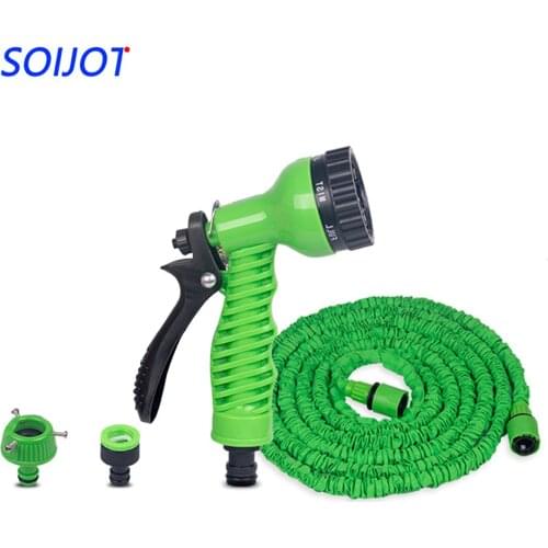 25FT-250FT Car Wash Spray Garden Hose Expandable Magic Flexible Water Hose EU Hose Plastic Hoses Pipe With Spray Gun To Watering