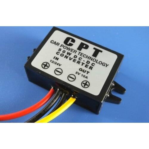 Car Led Display Power Supply 12V/24V to 5V 10A Car Power DC-DC power converters