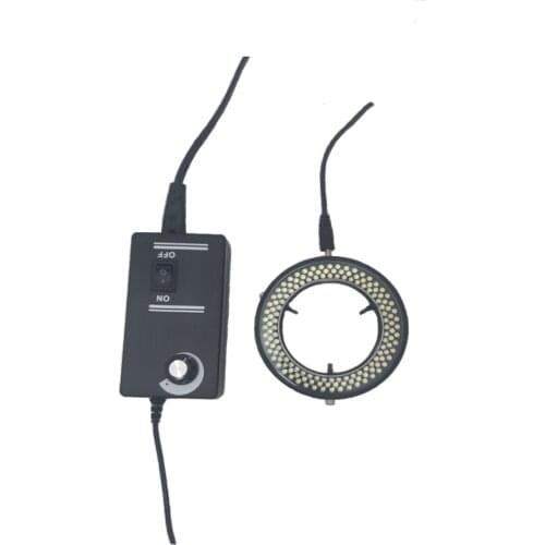Free shipping 144 LED Adjustable Ring Light illuminator Lamp For Industry Microscope Industrial Camera Magnifier