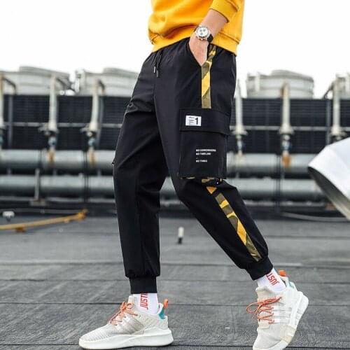 Streetwear Mens Hip Hop Jogging Pants Casual Men Trousers Big Size Loose Sweatpants Male 2021 New Multi Pocket Harem Pants 4XL