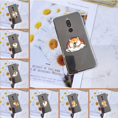 Phone Case For Meizu X8 M10 Note 8 9 Silicone Transparent Cute Dog Kawaii Shiba Inu Back Cover For Meizu 16Xs 16s 17 Pro 16T