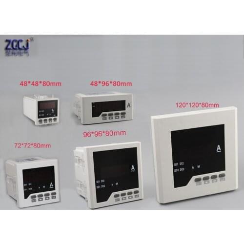 0-5A digital Ammeter single phase panel meter viorious size current measure instrument
