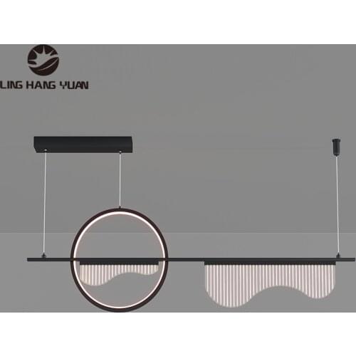 Art Decoration Led Chandelier Gold&Black Modern Home Chandelier Lighting for Dining room Living room Kitchen Lustre Led Lighting