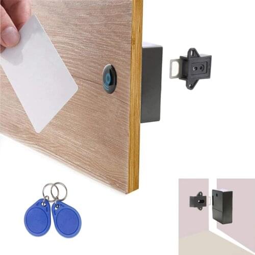 RFID Electronic Cabinet Lock Hidden DIY For Wooden Cabinet Locker Drawer Cupboard RFID Card Tag Invisible Door Lock