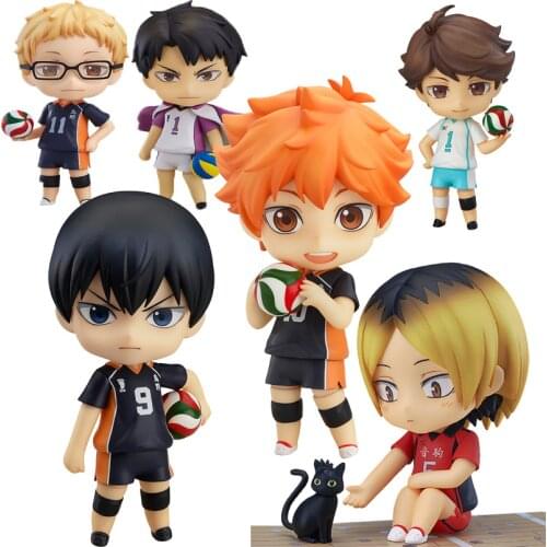 10CM Haikyuu Figure Hinata Shoyo PVC Action Figure tobio Kenma Tooru 489# 563# 461# 605# Anime Haikyuu Nekoma Model Figurine