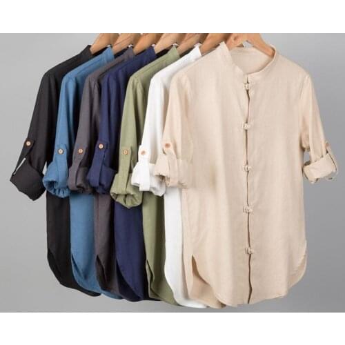 Spring&summer cotton&linen kung fu T-shirts tang suit zen lay meditation clothing martial arts uniforms shirts blue/green/beige