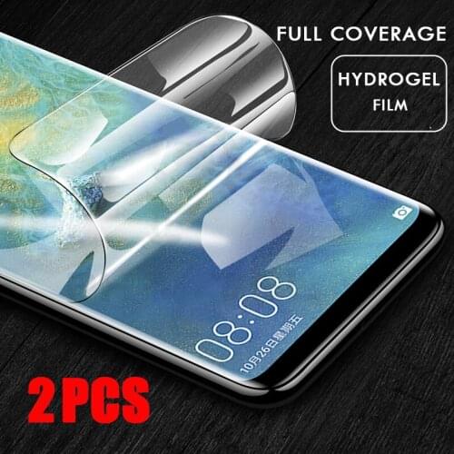2Pcs Screen Hydrogel Film For Huawei P40 P30 P20 Pro Mate 20 Pro Screen Protector Film For Honor 9X 8X 10 20 30 Pro Protective