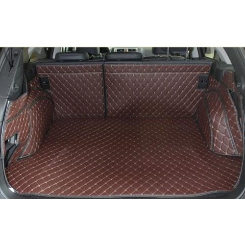 Good quality & Free shipping! Full set trunk mats for Subaru Outback 2017-2015 waterproof cargo liner carpets for Outback 2016