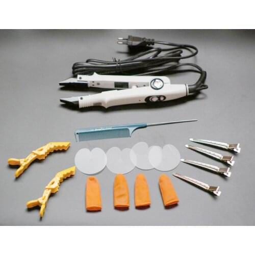 Super quality B type White color FLAT PLATE Fusion Hair Extension Keratin Bonding Tool Heat Iron