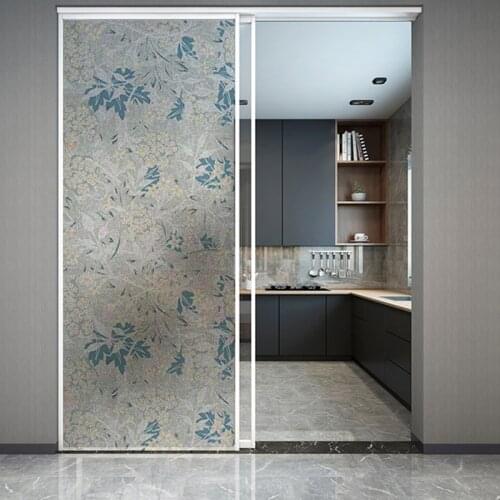 Custom William Morris Glass Sticker Bedroom Translucent Opacity Window Sticker Bathroom Glass Sticker Anti-transparent