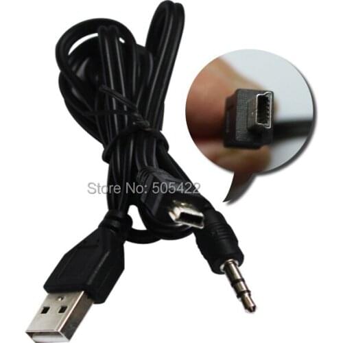 3.5mm AUX And USB Male To Mini USB Cable For Portable Speaker Audio MP3