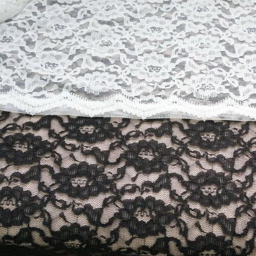 Soft Black Tulle Lace Fabric Illusion Rose Lace Fabric For Boho Wedding Dress Bridal Robe, By 1 yard