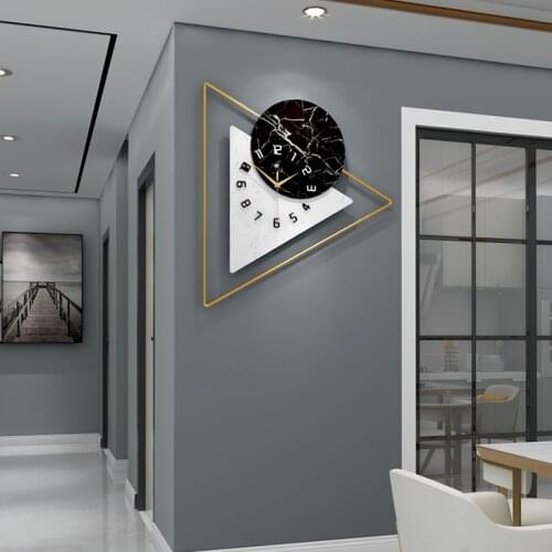Nordic light luxury watch creative personality art modern simple wall clock living room household fashion decoration wall