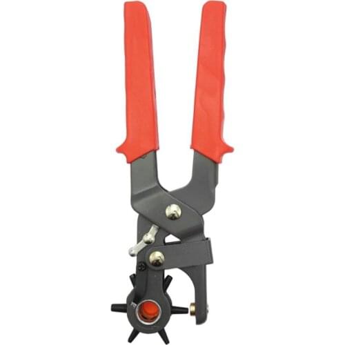 New 6 Sizes Round Hole Punch Rotary Leather Plier Puncher Maker Tool for Waist Belt
