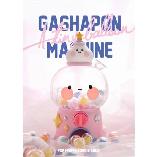 Pop mart bobo & coco egg twisting machine hand made large dolls toys gifts dolls trendy tabletop ornaments