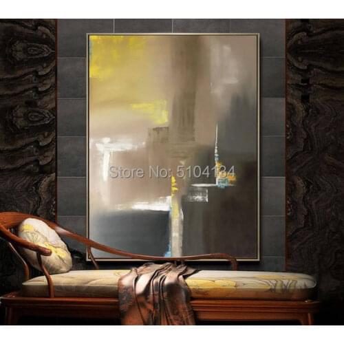 Luxury decorative oilpainting hand-painted abstract gold oil painting modern living room painting decoration
