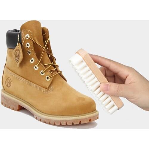 Shoe Brush Leather Suede Hard-wearing White Rubber Crepe Brush Suede Cleaning Brush Napped Stain Remover Clean Tools Household