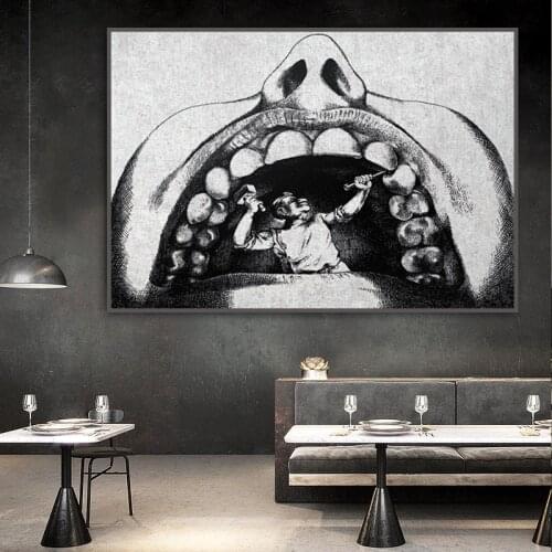 Dentist Humor Stone Art Print Art Tooth Anatomical Office Decor Medical Canvas Print Wall Pictures Medical