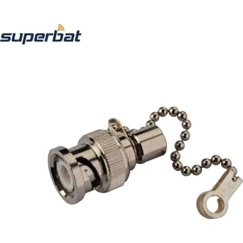 Superbat Audio&Video BNC Male Plug Resistor Straight RF Coaxial Connector Termination Impedance 75 Ohm with Clain