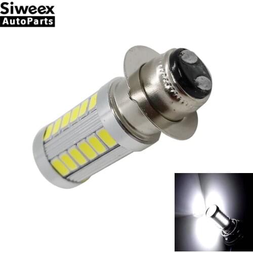 1 Pair PX15d 33 SMD H6M LED Foglight Fog Lamp Auto Motorcycle/ATV/Motor Bike/Moped Headlights High/Low Beam Bulb 12V