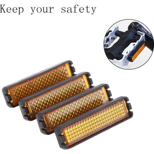 4 Pcs 30g Bicycle Pedal Reflector Safety Night Cycling Reflective Bike Accessory