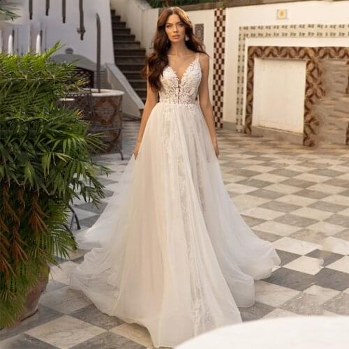 Vestidos de Noiva 2021 Vintage Wedding Dress Lace Princess Wedding Gowns Illusion Plus Size Bridal Dresses Custom Made