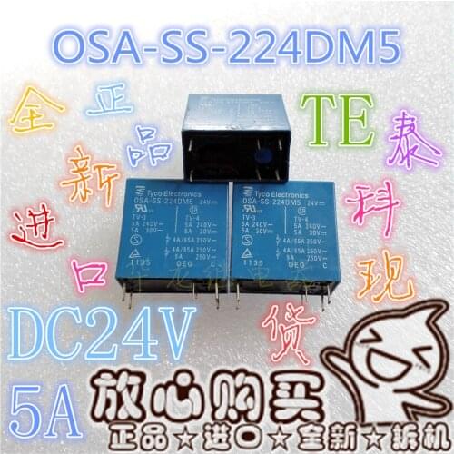 All New OSA-SS-224DM5 Delivery 5A/250vac24vdc Relay HF42F-024-2HS