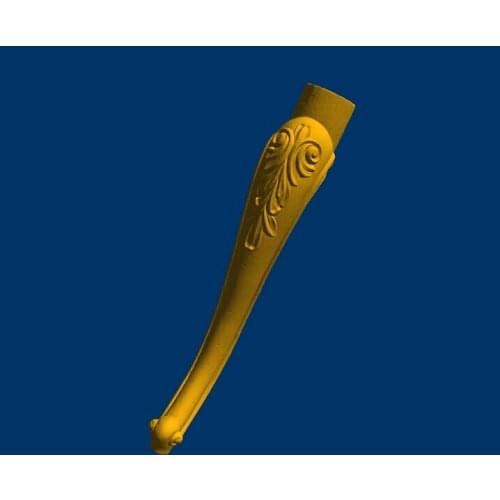 3D model relief for cnc in STL European style tea legs Furniture Leg--91