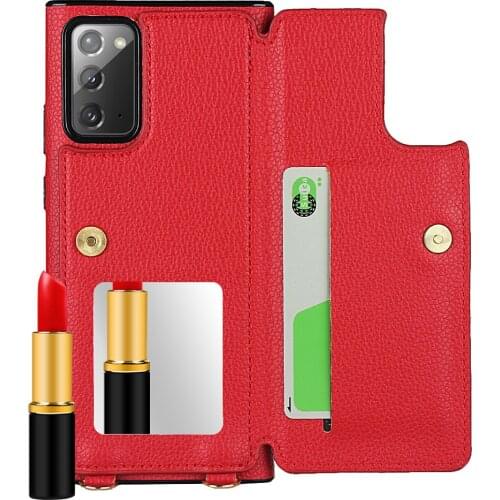 Wallet Cover For Samsung Galaxy Note 20/ note20 Ultra 5G Flip Leather Cases Book Coque Hoesje with Lanyard Phone Case Accessory