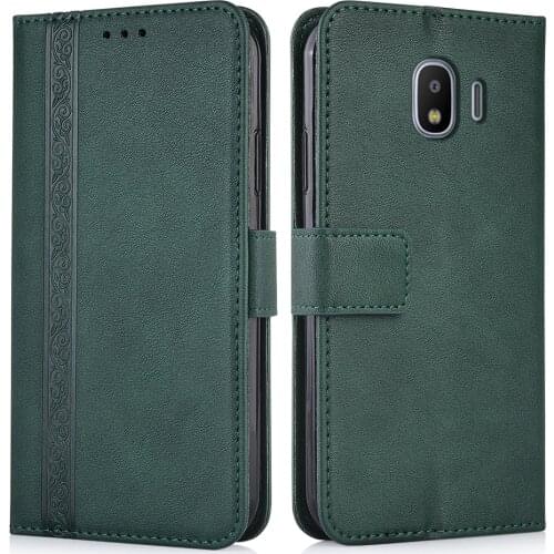 Wallet Leather Case for Samsung Galaxy J4 2018 J400 J400F SM-J400F Back Cover Flip Case for Samsung J4 J 4 2018 J42018 Case