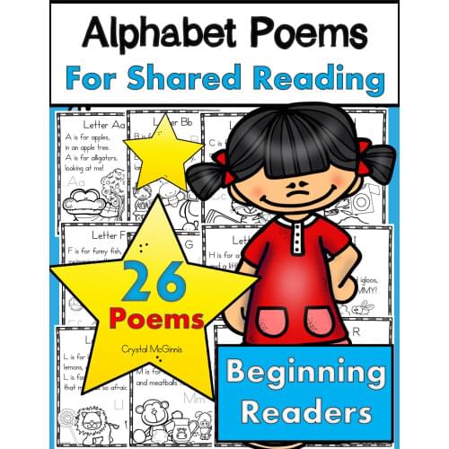 Number /Colors/Alphabet Word Poems for Shared Reading (Sight Word Poems for Beginning Readers) Homeschool PDF electronic file