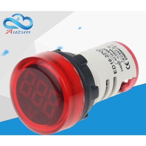 Ed16-22vd digital indicator light opening 22 mm general indicator red, green, yellow, blue and white