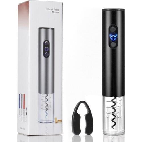 Electric Wine Bottle Opener Corkscrew Foil Cutter Set Automatic Bottle Opener For Red Wine Kitchen Bar Tool Wine Bottle Opener