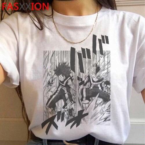 My Hero Academia Bakugou Boku No Hero Academia Todoroki t-shirt male plus size japanese graphic tees grunge summer top top tees