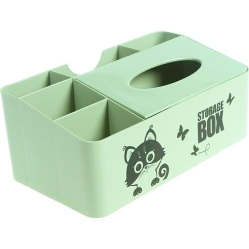 BF040 Multi-function Table napkin box, living room tea towel box, plastic paper box tissue box 30.5*17.5*12.5cm