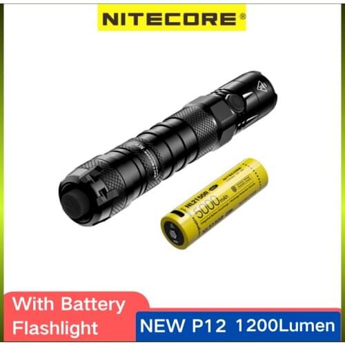 NITECORE NEWP12 Tactical Flashlight 1200Lumens Utilizes a CREE XP-L HD V6 LED 7 Lighting Modes Self-defense Ultra Light