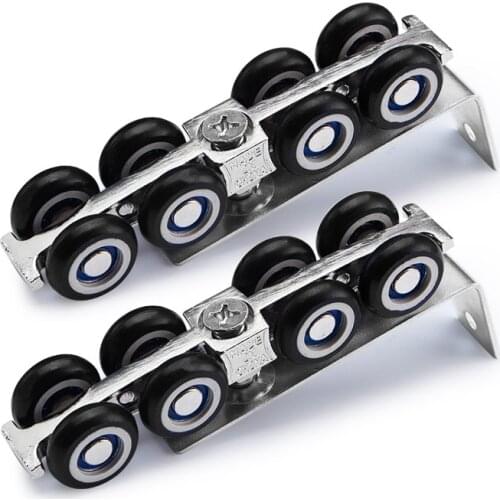 Hardware Slide Doors pulley, Sliding doors hanging rail wheel, small size, 1 sets/ ,for one door/ 30 * 30 hanging rail