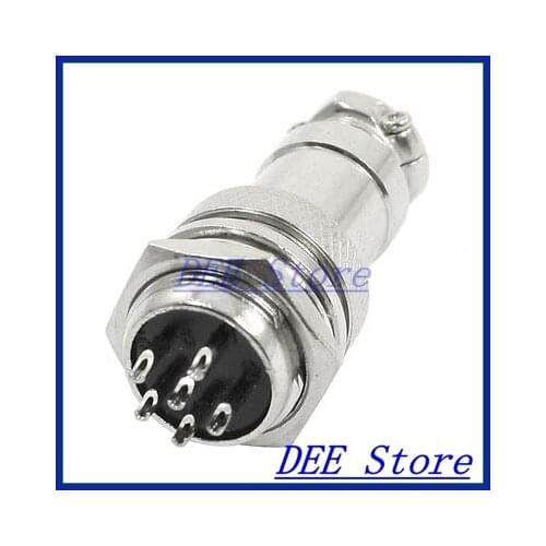 P16-6 Core 16mm 6 Pin Stainless Steel Male Female Aviation Connector