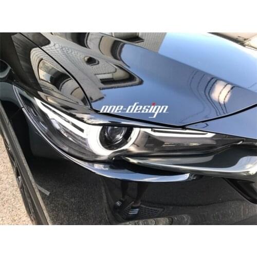 Fit for Mazda CX-5 2017 CX5 KF DG carbon fiber headlight eyebrow eyebrow