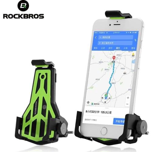 ROCKBROS Bike Bicycle Handlebar Phone Stand 3.5-7 Inch Adjustable Cellphone MTB Holder Bracket Universal Cycling Accessories
