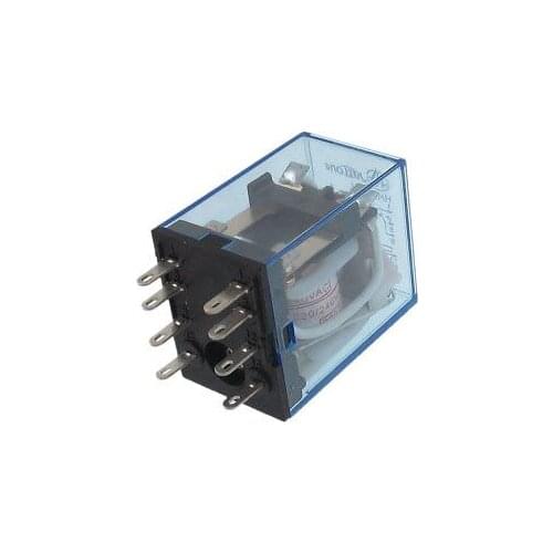 HH52P-L 220/240VAC Coil Voltage 2P2T 8 Pins 5A Red LED Light Power Relay
