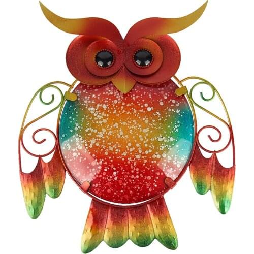 Luxury AnimalAnimal Metal Owl Wall Artwork for Garden Decoration Outdoor Statues and Accessories Sculptures for Home Decoration