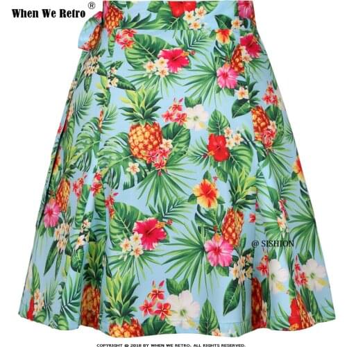 Floral Pineapples Palm Sarong Flowers Printed Summer Skirt SS0015 Plus Size Women Sexy Travel Beach Cover Up Wrap Skirt Jupe