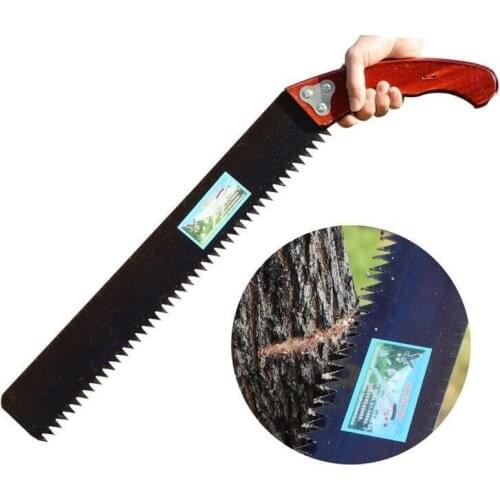Sharp steel saw Heavy Duty Extra Long 45cm Blade Hand Saw for Garden Pruning Wood Bamboo PVC Plastic Cutting Woodworking Tools
