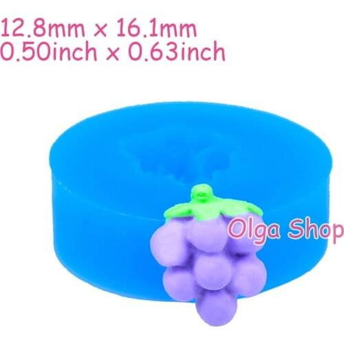 SYL002 12.8mm x 16.1mm Grape Silicone Mold Fondant Cake Decoration Candy Resin Clay DIY Candle Craft Soap FOOD SAFE OVEN SAFE