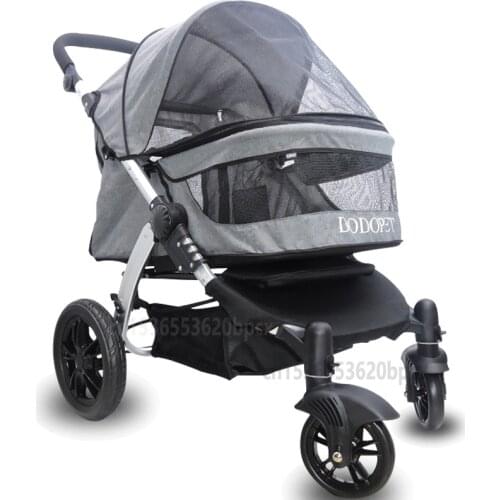 Stroller Folding Dog Large Creative Dog Travelling Cart Carry Bag Dog Walking/Shopping Stroller Fashion Inner seat 71*45*58cm