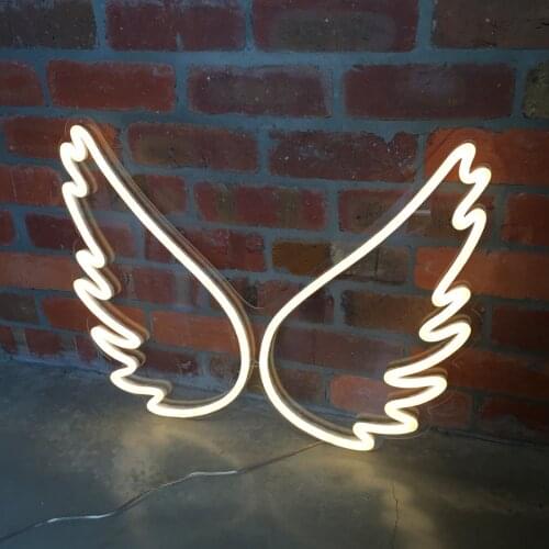 LED Night Light Bedroom Decoration USB Switch on Indoor Kids Room Living Room Shop Decorative Girls Gifts Wings Shape LED Light