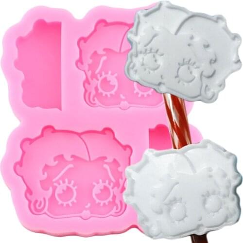 Disney Girls Straw Topper Silicone Mold Candy Clay Chocolate Fondant Cake Decorating Tools DIY Craft Keychain Epoxy Resin Moulds